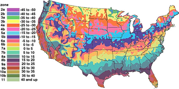 Hardiness Map